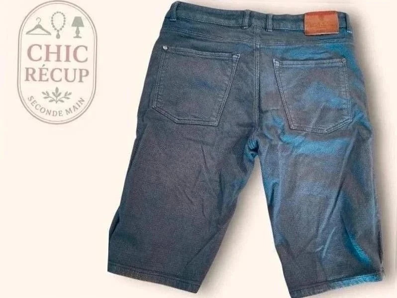 Short En Jean Izac - L - Azul - Ayzan-24 – photo 3